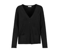 Strickjacke CLARINA "WALTER", Damen, Gr. 36, schwarz, Obermaterial: 70% Viskose, 30% Polyamid;, unifarben, comfort fit, V-Ausschnitt, Strickjacken Strickjacke, Viskose-Polyamid Mischung (76619532-36)