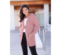 Strickjacke CLASSIC BASICS, Damen, Gr. 42, lila (hortensie), 80% Viskose, 20% Polyamid, unifarben, Strickjacken Strickjacke (72503307-42) hortensie