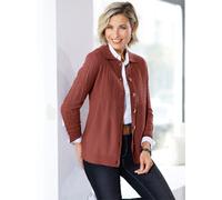 Strickjacke CLASSIC BASICS, Damen, Gr. 44, braun (rotbraun), 100% Polyacryl, unifarben, Strickjacken Strickjacke (31427233-44) rotbraun