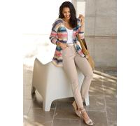 Strickjacke CLASSIC BASICS, Damen, Gr. 46, beige (sesam, apricot, gemustert), 100% Polyacryl, gemustert, mehrfarbig, Strickjacken Strickjacke (36346909-46) sesam, apricot, gemustert