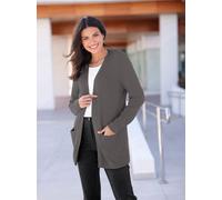 Strickjacke CLASSIC BASICS, Damen, Gr. 46, grau (anthrazit), 80% Viskose, 20% Polyamid, unifarben, Strickjacken Strickjacke (83315750-46) anthrazit