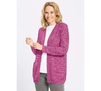 Strickjacke CLASSIC BASICS, Damen, Gr. 46, pink (magenta, meliert), 100% Polyacryl, gemustert, mehrfarbig, meliert, Strickjacken Strickjacke (38298603-46) magenta, meliert