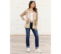 Strickjacke CLASSIC BASICS, Damen, Gr. 54, beige (sand, ecru, gemustert), 100% Polyacryl, gemustert, Strickjacken Strickjacke (63956312-54) sand, ecru, gemustert