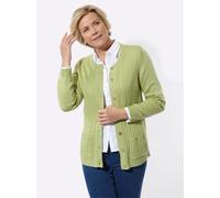 Strickjacke CLASSIC BASICS, Damen, Gr. 54, lindgrün, 100% Polyacryl, unifarben, Strickjacken Strickjacke (49917016-54) lindgrün