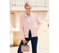 Strickjacke CLASSIC BASICS, Damen, Gr. 54, rosa (rosenquarz, meliert), 100% Polyacryl, unifarben, Strickjacken Strickjacke (49146056-54) rosenquarz, meliert