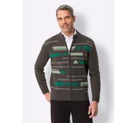 Strickjacke CLASSIC, Herren, Gr. 50, bunt (graphit, gemustert), 100% Polyacryl, gemustert, mehrfarbig, Strickjacken Strickjacke (94178256-50) graphit, gemustert