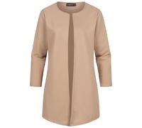 Strickjacke CLOUD 5IVE "CLOUD 5IVE Damen", Damen, Gr. L, beige, 95% Polyester, 5% Elasthan, unifarben, ohne Ausschnitt, Strickjacken Strickjacke (76680538-L) beige