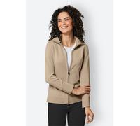 Strickjacke CREATION L PREMIUM, Damen, Gr. 36, beige, 100% Baumwolle, unifarben, Strickjacken Strickjacke (48295814-36) beige