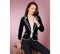 Strickjacke CREATION L PREMIUM, Damen, Gr. 40, schwarz, 100% Schurwolle, gemustert, mehrfarbig, Strickjacken Strickjacke (87156517-40) schwarz