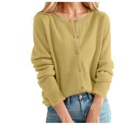 Strickjacke Damen Sommer, Cardigan Damen Kurz, Light Jacket Casual Strickjacken Für Damen Bolero Jäckchen Vorne Offen Regular Fit Dünne Jacke Frühling Langarm Übergangsjacke Strick Leichte Sommerjacke