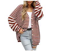 Strickjacke Dirndl Damen Cardigan Damen Dünne Strickjacke Dirndl Grobstrickjacke Wolljacke Lang Strickjacken Für Oversize Pullover Strickweste Elegant Mit Knöpfen Blazer