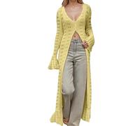 Strickjacke Dirndl Damen Strickjacke Trachtenjacke Damen Strickblazer Strickjacken Cardigan Sweatblazer Leichte Oversize Pullover Lang Warm Strickweste Blazer