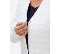 Cardigan SHEEGO, Damen, Gr. 56/58, weiß (ecru), 70% Polyamid, 30% Polyacryl, unifarben, Strickjacken (81120951-56) ecru
