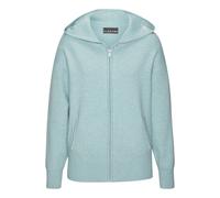 Strickjacke ELBSAND, Damen, Gr. 36/38, blau, Feinstrick, Obermaterial: 50% Viskose, 28% Polyester, 22% Nylon, meliert, unifarben, bequem hüftlang, Rippstrickbündchen, Strickjacken Strickjacke, aus hoc