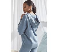 Strickjacke ELBSAND "- Loungejacke - Kapuzenjacken" Gr. 36/38, blau (petrol) Damen Strickjacken (91805207-36) petrol