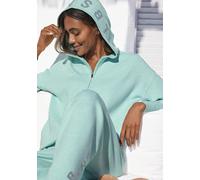 Strickjacke ELBSAND "-Loungejacke" Gr. 40/42, blau (türkis) Damen Strickjacken (25647157-40) türkis