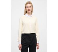 Strickjacke ETERNA, Damen, Gr. XL, weiß (off, weiß), 100% Baumwolle, normal, Strickjacken Strickjacke (47381803-XL) off, weiß