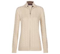 Strickjacke FELIX HARDY "Strickjacke mit Zopfmuster", Herren, Gr. S, beige, 100% Baumwolle, Strickjacken Strickjacke (23477431-S) beige