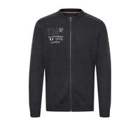 Strickjacke FQ1924 "Strickjacke FQErland", Herren, Gr. L, grau (charcoal mix), Obermaterial: 50% Baumwolle CO. 50% Polyacryl PAN., unifarben, normal, Strickjacken Strickjacke (73826433-L) charcoal mix