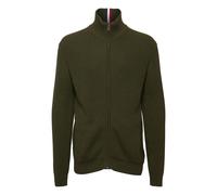 Strickjacke FQ1924 "Strickjacke FQKyle", Herren, Gr. XXL, grün (forest night), Obermaterial: 95% Baumwolle CO. 5% Polyamid PA., gestreift, normal, Strickjacken Strickjacke (33652167-XXL) forest night