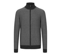 FQ1924 FQLewis Herren Strickjacke Cardigan Feinstrick mit Stehkragen und Reißverschluss Meliert, Größe:2XL, Farbe:Black Beauty (193911)