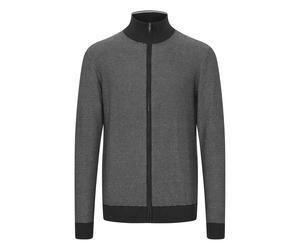 Strickjacke FQ1924 "Strickjacke FQLewis", Herren, Gr. XXL, schwarz (schwarz beauty), Obermaterial: 100% Baumwolle CO., Strickjacken Strickjacke (77781753-XXL) schwarz beauty