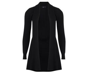 Strickjacke FRANSA "Strickjacke FRZubasic", Damen, Gr. L, schwarz, Obermaterial: 80% Viskose CV. 20% Polyester PES., Strickjacken Strickjacke (97906133-L) schwarz