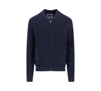 Strickjacke FYNCH-HATTON, Damen, Gr. XL, navy, Strick, Obermaterial: 100% Baumwolle, unifarben, normal hüftbedeckend, V-Ausschnitt, Flachstrickbündchen, Strickjacken Strickjacke, normale Passform, mit