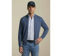 Fynch-Hatton Strickjacke SUPERFINE COTTON Baumwolle Stehkragen Night 4XL