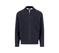 Strickjacke FYNCH-HATTON, Herren, Gr. XL, blau (navy), Strick, Obermaterial: 100% Baumwolle, unifarben, normal hüftbedeckend, Rundhals, Flachstrickbündchen, Strickjacken (59235563-XL) navy