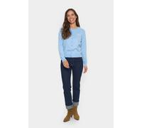 Strickjacke Gerade Passform blue M