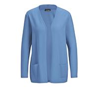 Strickjacke GOLDNER "Cardigan in langer offener Form", Damen, Gr. 46, blau (himmelblau), Obermaterial: 100% Kaschmir WS., Pullover Strickjacke (70247519-46) himmelblau