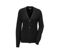Strickjacke GOLDNER "Elegante Strickjacke mit V-Ausschnitt", Damen, Gr. 44, schwarz, Obermaterial: 70% Polyacryl PAN. 30% Schurwolle WV., Rippe, Strickjacken Strickjacke, Hochwertige Strickminderungen