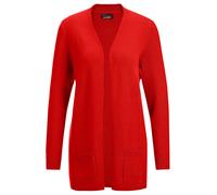 Strickjacke GOLDNER "Kurzgröße Langarm Feinstrick-Cardigan", Damen, Gr. 19, rot (hagebutte), Obermaterial: 100% Kaschmir WS., figurumspielend, eng Rippe, Strickjacken Strickjacke, Ohne (35855443-19) h