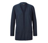 Strickjacke GOLDNER "Kurzgröße Langarm Feinstrick-Cardigan", Damen, Gr. 21, blau (marine), Obermaterial: 100% Kaschmir WS., figurumspielend, Rippe, Strickjacken Strickjacke, Ohne (39917750-21) marine