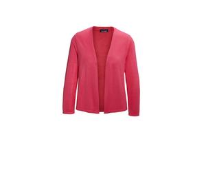 Strickjacke GOLDNER "Kurzgröße Wunderbar leichter Strick-Bolero", Damen, Gr. 23, pink, Obermaterial: 100% Viskose CV., figurumspielend, eng Tubular, Strickjacken Strickjacke, perfekt über Kleider (607