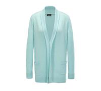 Strickjacke GOLDNER "Langarm Cardigan aus Merino", Damen, Gr. 38, grün (jade, melange), Obermaterial: 100% Schurwolle WV., Strickjacken Strickjacke (55685957-38) jade, melange