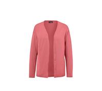 Strickjacke GOLDNER "Offene Strickjacke in Kurzform", Damen, Gr. 44, orange (koralle), Obermaterial: 60% Viskose CV. 40% Baumwolle CO., Rollkante, Strickjacken Strickjacke, keine/nicht relevant (56368