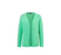 Strickjacke GOLDNER "Offene Strickjacke in Kurzform", Damen, Gr. 46, grün (jadegrün), Obermaterial: 60% Viskose CV. 40% Baumwolle CO., Strickjacken Strickjacke (77284915-46) jadegrün