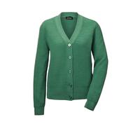 Strickjacke GOLDNER "Pflegeleichte Strickjacke in hochwertiger Rippenstruktur", Damen, Gr. 44, grün, Obermaterial: 70% Polyacryl PAN. 30% Schurwolle WV., Strickjacken Strickjacke (67620210-44) grün