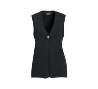 Strickjacke GOLDNER "Stilvoller Pullunder mit V-Ausschnitt", Damen, Gr. 44, schwarz, Obermaterial: 60% Polyester PES. 40% Baumwolle CO., V-Ausschnitt, keine/nicht relevant, Strickjacken Strickjacke, V