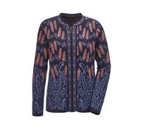 Strickjacke GOLDNER "Strickjacke", Damen, Gr. 52, bunt (bunt, gemustert), Obermaterial: 42% Polyacryl PAN. 32% Viskose CV. 26% Baumwolle CO., Tubular, Strickjacken Strickjacke, Ohne (49704567-52) bunt