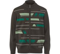 Strickjacke CLASSIC, Herren, Gr. 62, bunt (graphit, gemustert), 100% Polyacryl, gemustert, mehrfarbig, Strickjacken Strickjacke (94178256-62) graphit, gemustert