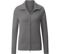 Strickjacke grau-meliert 50 Baumwolle, Polyacryl