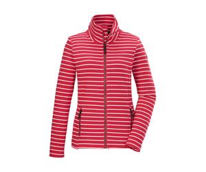 Strickjacke "GS 60 WMN FLX JCKT", Damen, Gr. 42, pink, Obermaterial: 65% Polyester, 32% Viskose, 3% Elasthan, G.I.G.A. DX BY KILLTEC, Strickjacken Strickjacke, Gestreifte Damenjacke, Stehkragen, Zippe