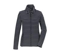 Strickjacke "GS 60 WMN FLX JCKT", Damen, Gr. 46, blau (navy), Obermaterial: 65% Polyester, 32% Viskose, 3% Elasthan, G.I.G.A. DX BY KILLTEC, Strickjacken Strickjacke, Gestreifte Damenjacke, Stehkragen
