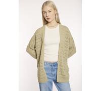 Strickjacke HAILY’S "LS P CD Na44yla", Damen, Gr. XL, grün (lkhaki), Strick, Obermaterial: 55% Polyacryl, 45% Nylon, unifarben, hüftbedeckend, tiefer V-Ausschnitt, Strickjacken Strickjacke (59670327-X