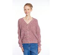 Strickjacke HAILY’S "LS P CD Pi44pa", Damen, Gr. XXL, bordeaux marl, Strick, Obermaterial: 94% Polyester, 3% Elasthan, 3% Nylon, meliert, normal, V-Ausschnitt, Strickjacken Strickjacke (28247254-XXL) 