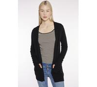 Strickjacke HAILY’S "LS V CD St44acy", Damen, Gr. XS (34), schwarz, Strick, Obermaterial: 50% Viskose, 27% Nylon, 23% Polyester, unifarben, Po-bedeckend, V-Ausschnitt, Strickjacken Strickjacke (412651