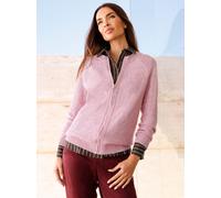 Strickjacke HEINE, Damen, Gr. 34, rosé, 60% Polyester, 40% Baumwolle, unifarben, Strickjacken Strickjacke (42454123-34) rosé
